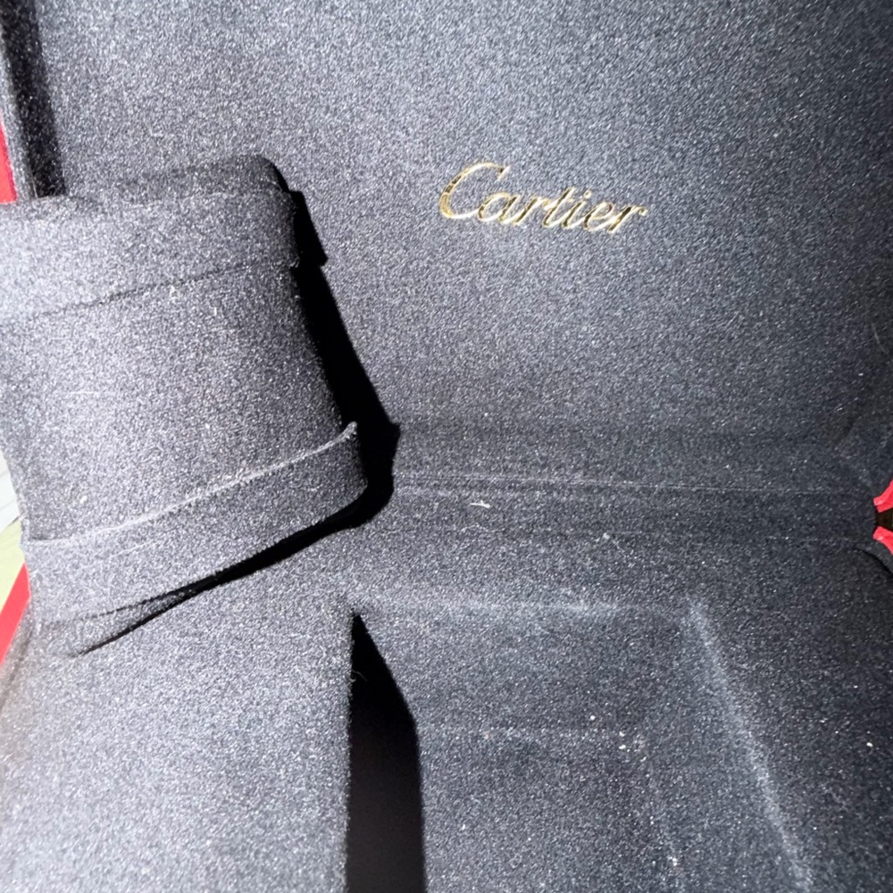 Cartier red and black watch presentation box with gold logo and a extra box - Picture 9 of 12